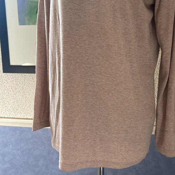 Ladies, long sleeve, V-neck oversized tunic top - Picture 4 of 6